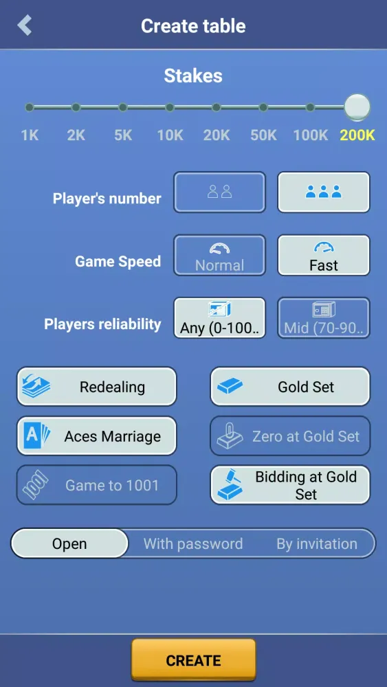 Thousand 1000 Online card game Screenshots