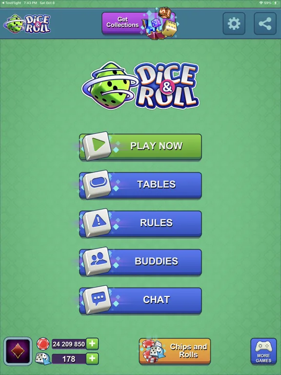 Capturas de pantalla de Dice-n-Roll online Yatzy iPad 