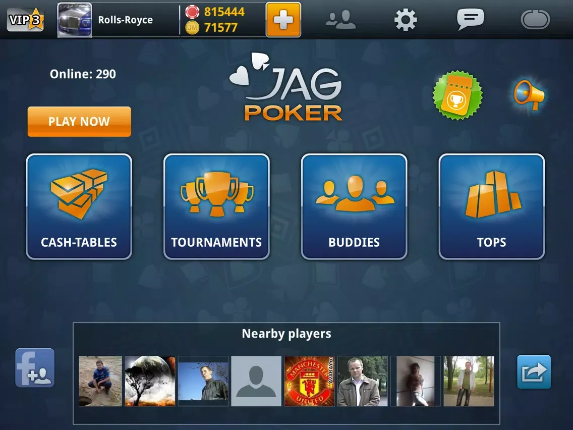Capturas de tela do Jag Poker iPad 