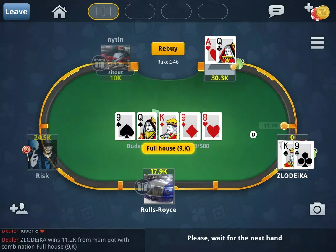 Capturas de tela do Jag Poker iPad 