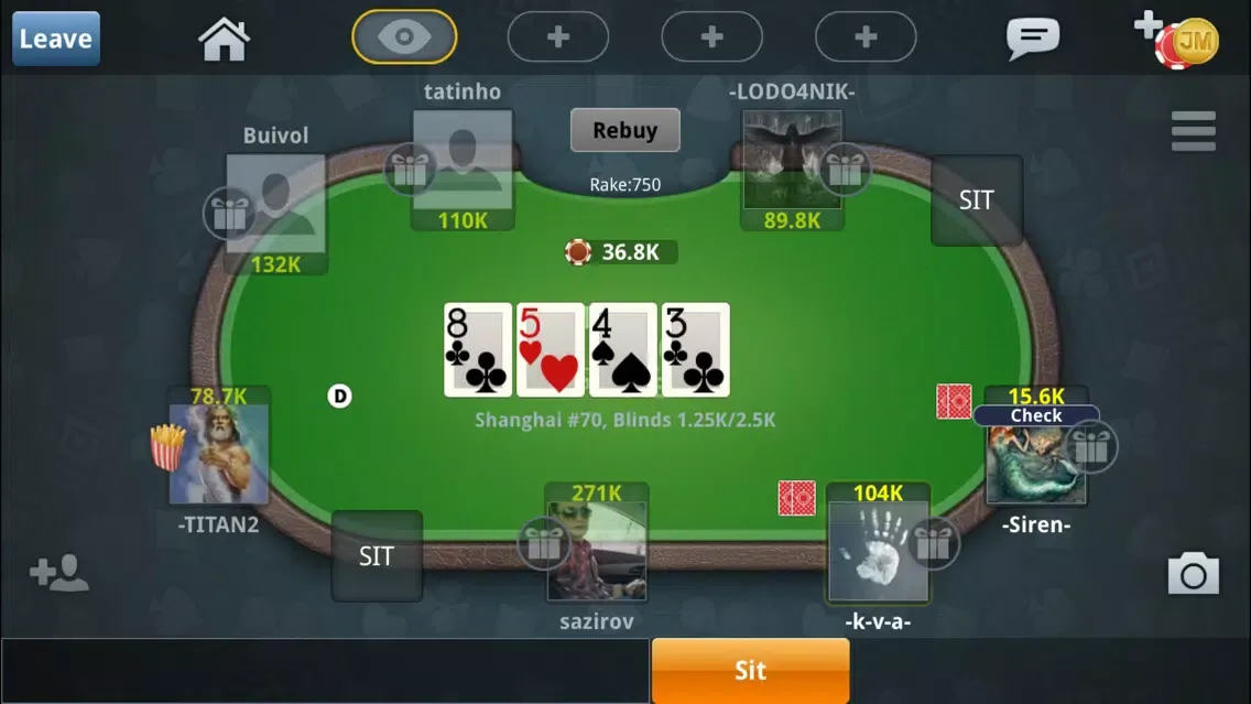 Capturas de tela do Jag Poker