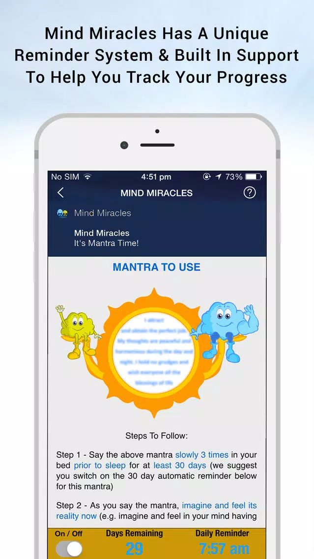 Mind Miracles- Mental Peace & Zen Health Coach App应用截图
