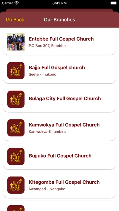 Captures d'écran de Makerere Full Gospel Church
