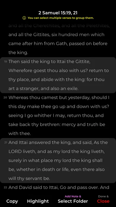 Capturas de tela do Simply.Bible