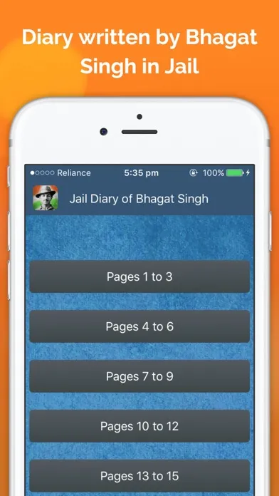 Jail Diary of Shaheed Bhagat Singh سکرین شاٹس