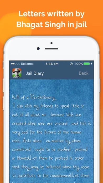 Jail Diary of Shaheed Bhagat Singh سکرین شاٹس