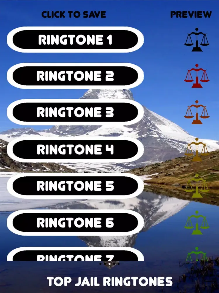 Capturas de tela do Free Top Jail Ringtones iPad 