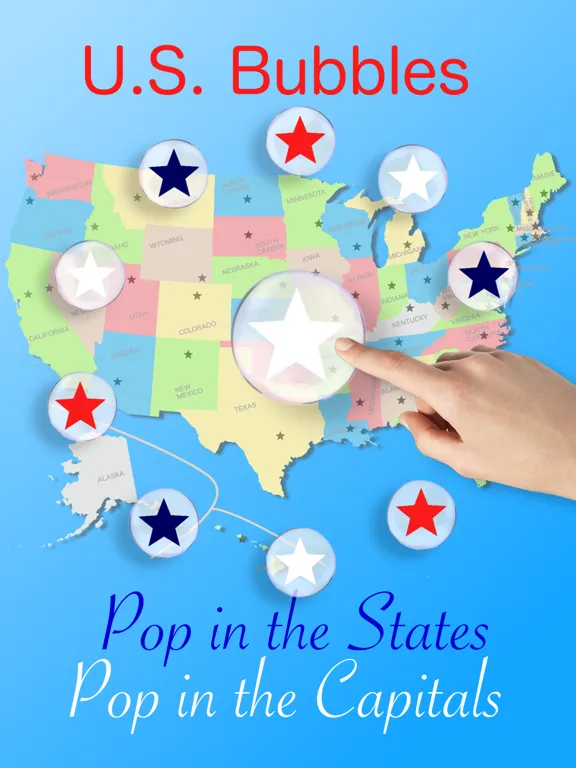 Capturas de pantalla de U.S. bubbles lite: US map quiz iPad 
