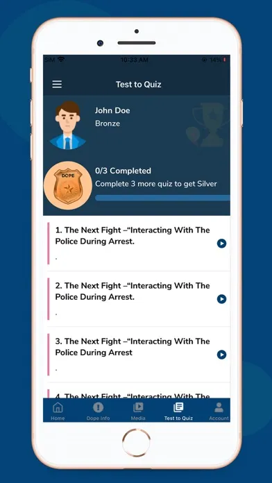 Capturas de tela do Police encounter App - D.O.P.E