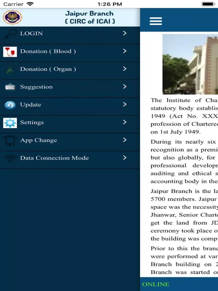 Capturas de tela do Jaipur Branch ( CIRC of ICAI ) iPad 