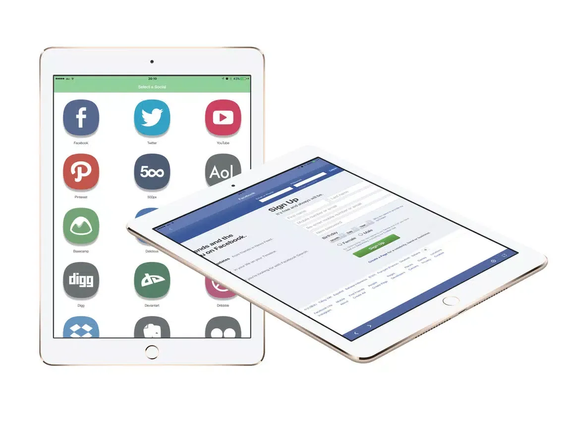 Social Mix : All Social media here iPad  Screenshots
