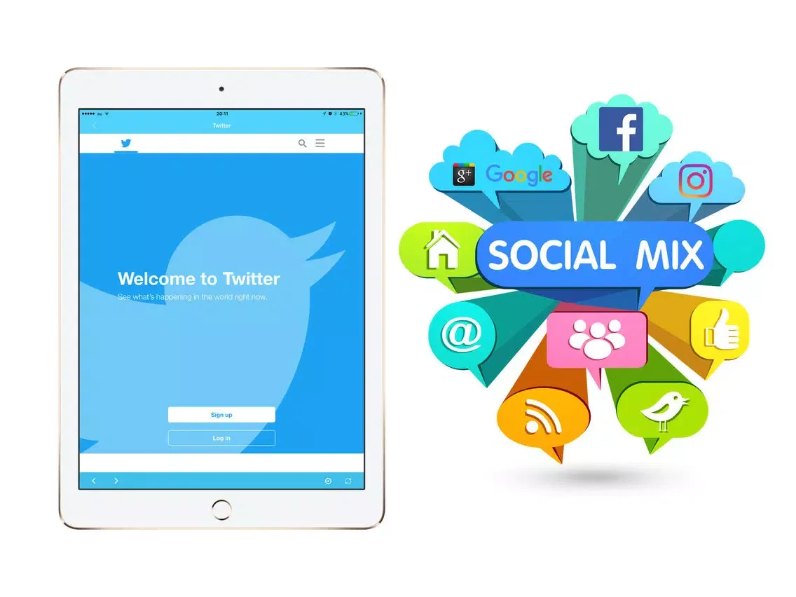 Social Mix : All Social media here iPad  Screenshots