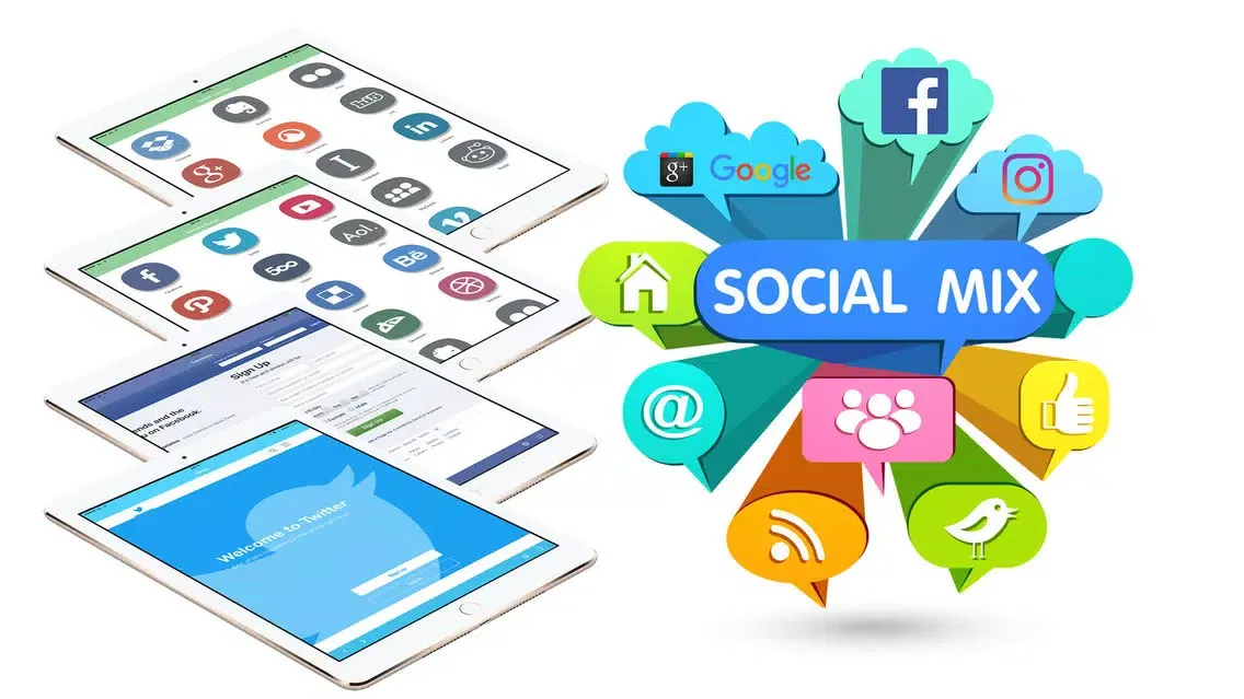 Social Mix : All Social media here Screenshots