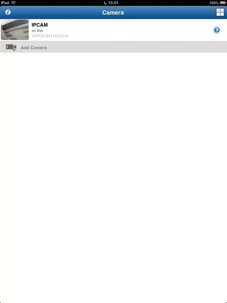 Zrzuty ekranu DCLSuperIPCam iPad 