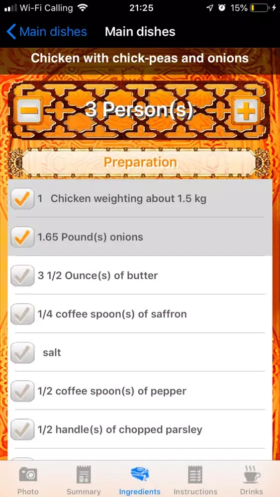 Capturas de pantalla de Recipes of Morocco