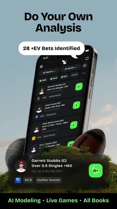 Screenshot di Optimal: +EV Picks & Analysis