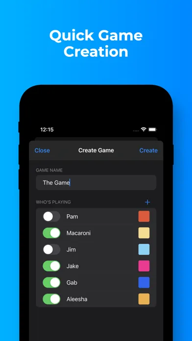 Bowtie: Score Keeping App スクリーンショット