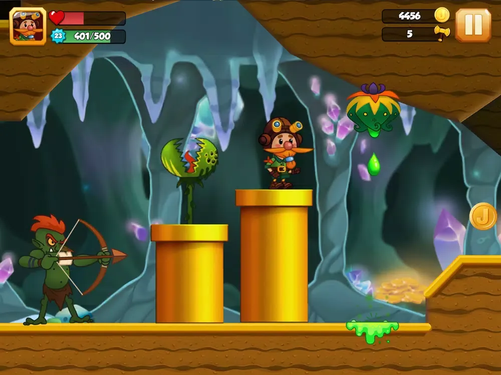 Jake's Adventure 2D Platformer iPad  스크린샷