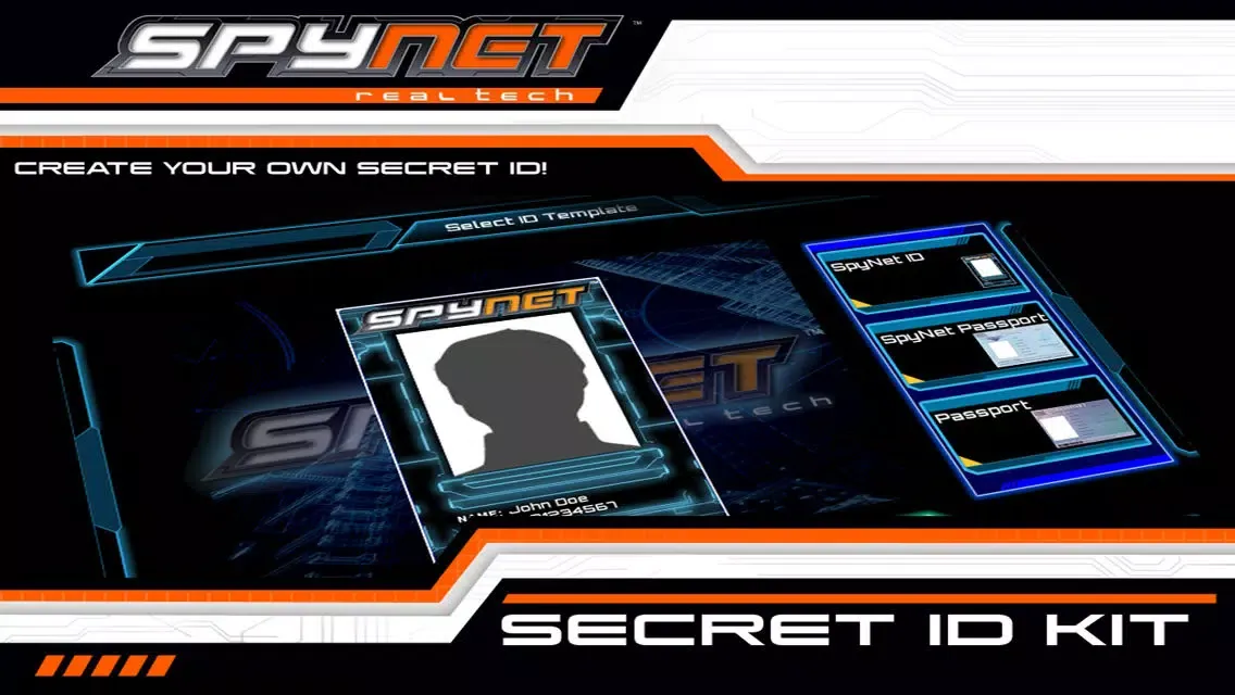 Tangkapan skrin Spy Net Secret ID Kit