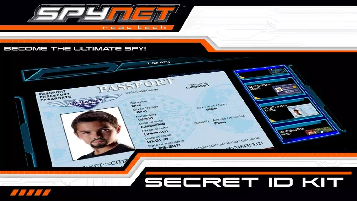 Tangkapan skrin Spy Net Secret ID Kit