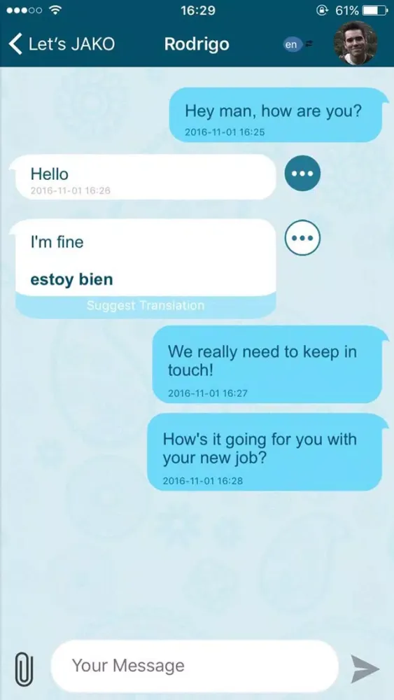 Скриншоты JAKO - Chat Translator