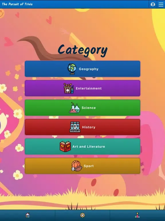 Capturas de tela do The Pursuit of Trivia iPad 