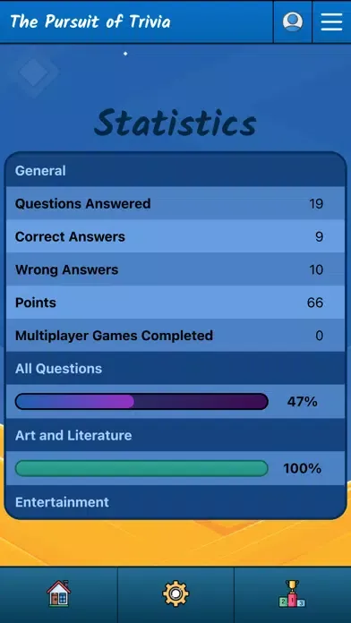 Capturas de tela do The Pursuit of Trivia