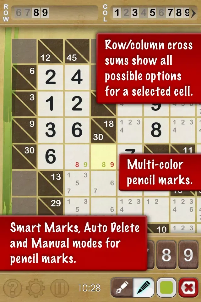 Primo Kakuro Lite Screenshots