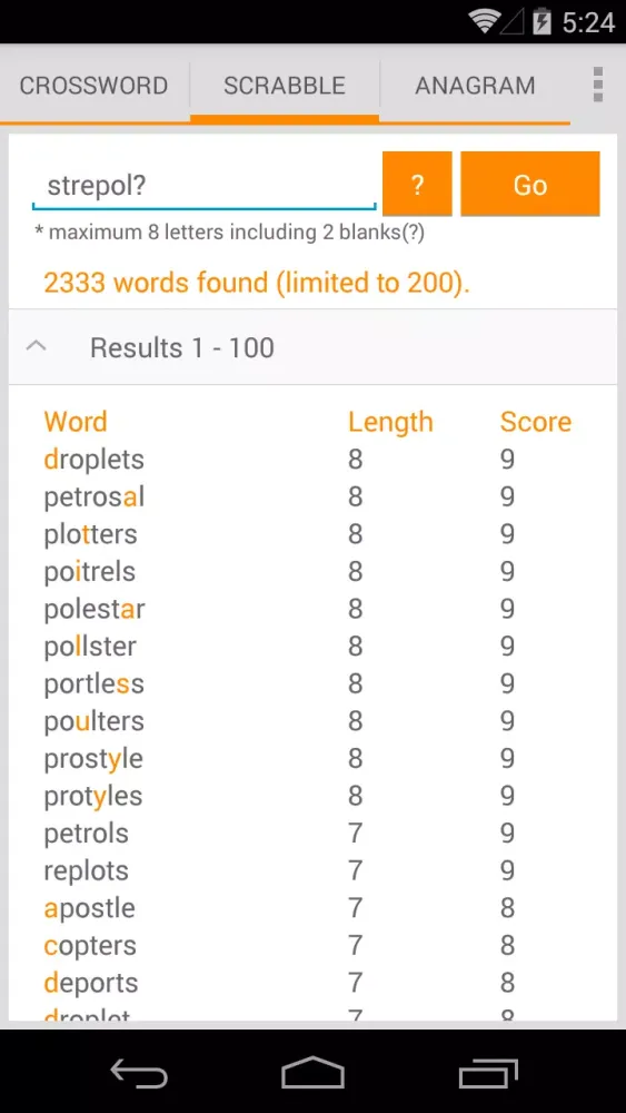 Word Solver Ekran Görüntüleri