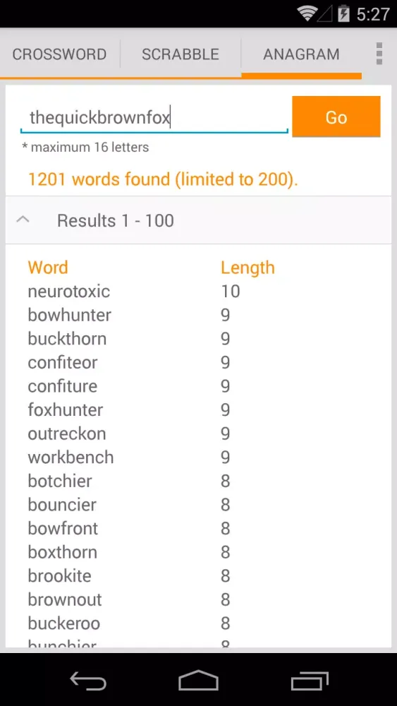 Word Solver Ekran Görüntüleri
