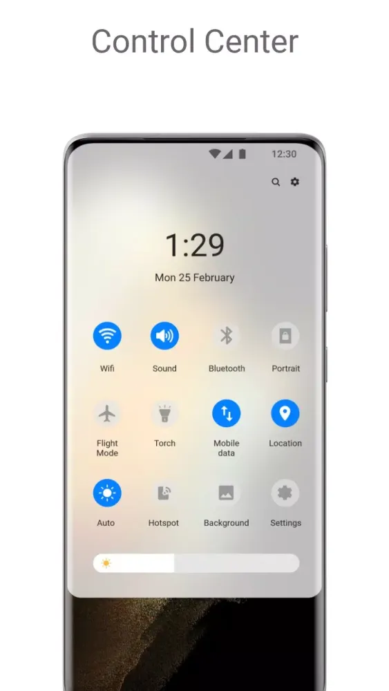 Galaxy Style Control Center Screenshots