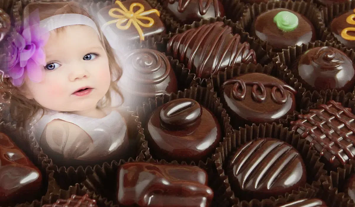 Chocolate Day Photo Frame Screenshots