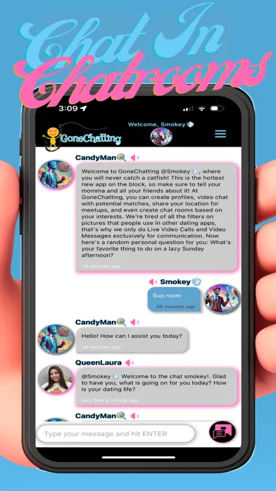 Capturas de pantalla de Gone Chatting: Dating, Friends
