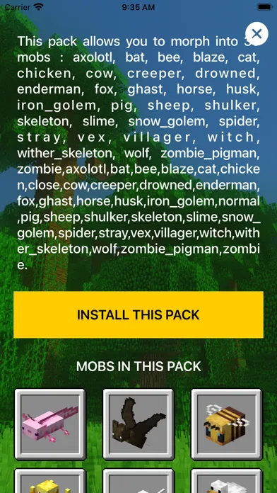 Morph Mod - Mods for Minecraft スクリーンショット