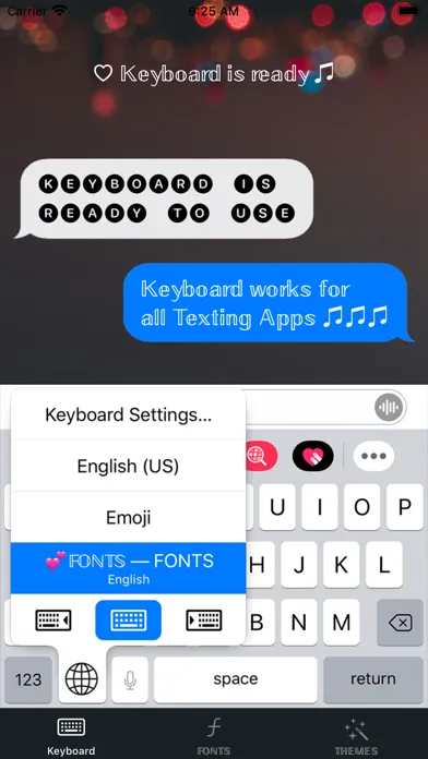 Capturas de pantalla de Fonts for iPhone - Keyboard!