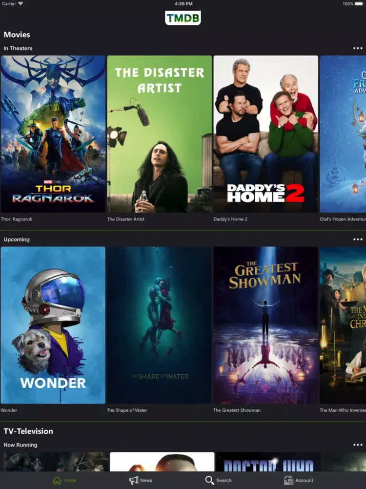 Capturas de pantalla de TMDb Movies & TV Shows iPad 