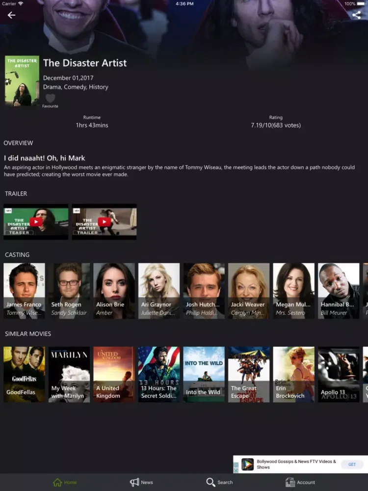 Capturas de pantalla de TMDb Movies & TV Shows iPad 