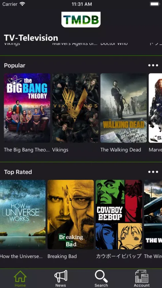 Capturas de pantalla de TMDb Movies & TV Shows