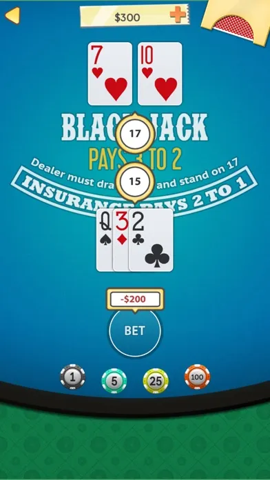 Captures d'écran de BlackJack * Bonus