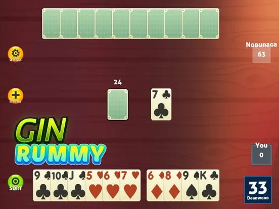 Gin Rummy .Classic iPad 应用截图