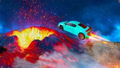 Tangkapan layar Lava Car Stunt Challenge Racer