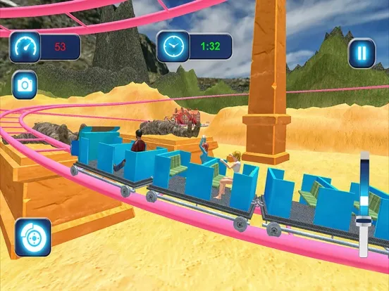 Mountain Real Roller Coaster iPad  Screenshots