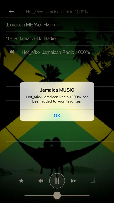 Tangkapan skrin Jamaica Music ONLINE Radio