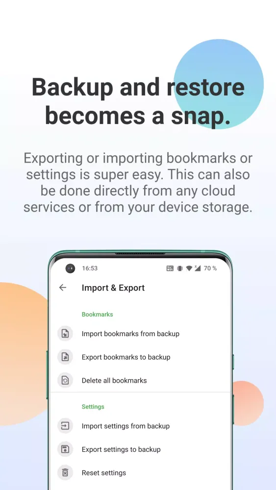 Tangkapan skrin Styx Browser