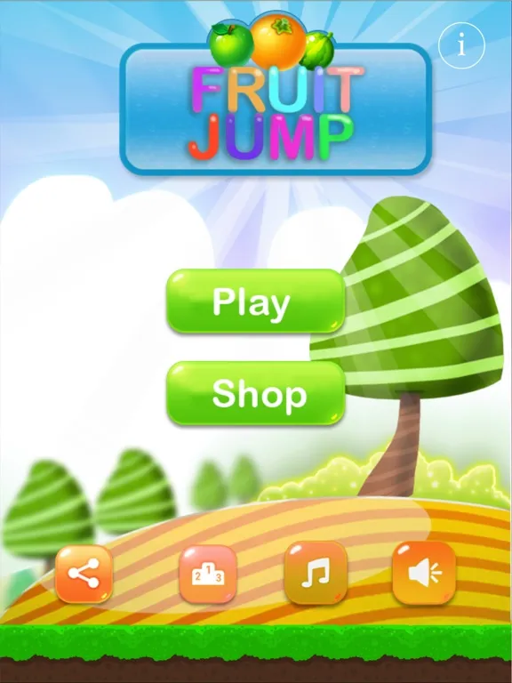 Fruit Jump - drupe blast iPad  스크린샷