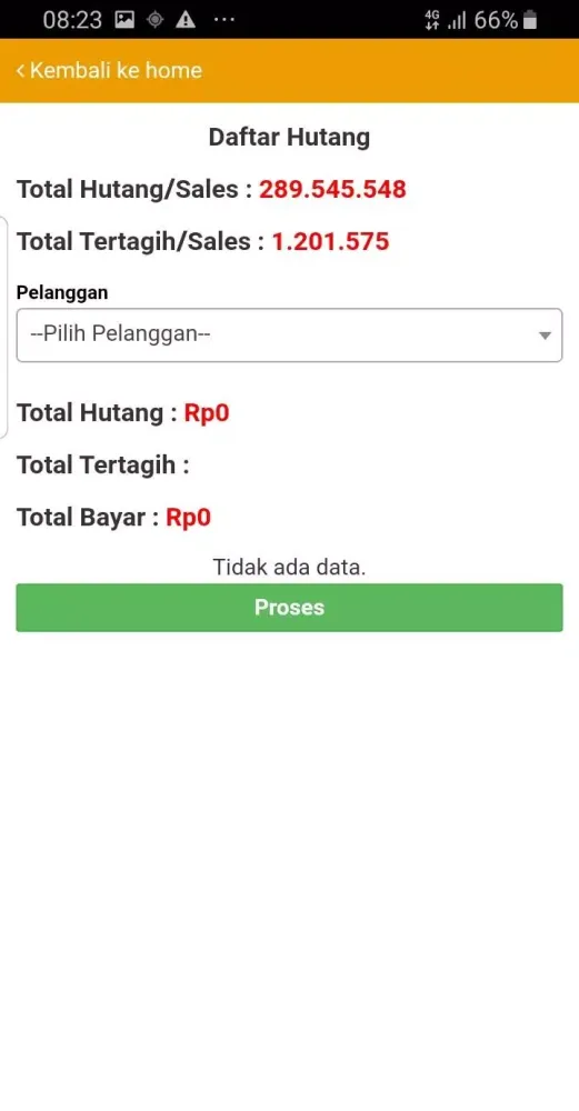 Atlas Mitra Berlian Sales Screenshots