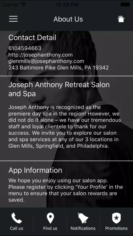 Captures d'écran de Joseph Anthony Retreat Spa