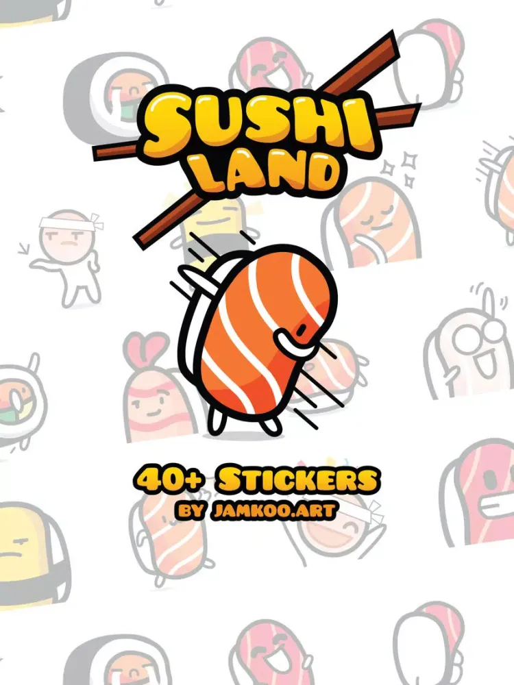 Sushi Land Stickers iPad  Ekran Görüntüleri