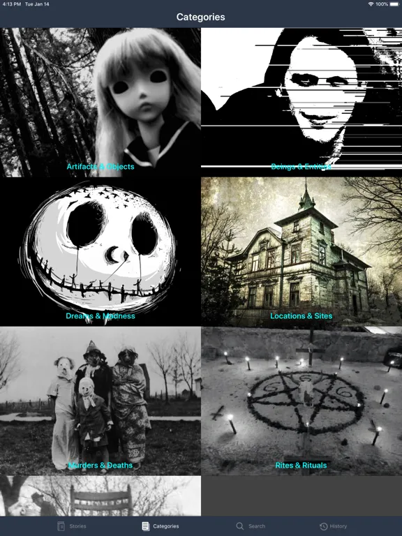 Creepypasta Stories iPad 应用截图