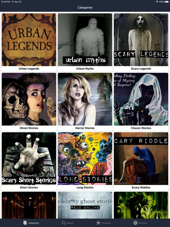 Ảnh chụp màn hình của Horror Stories & Scary Stories iPad 
